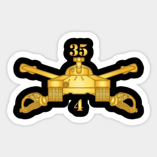 4th Bn, 35th Armor - Armor Branch wo Txt X 300 Sticker